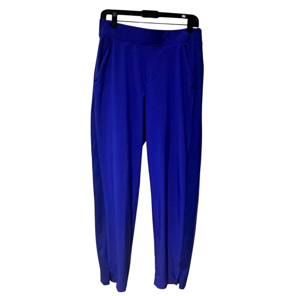 Brooklyn Mid Rise Ankle Pant, Wrinkle-resistant, Purple/blue, Size 6